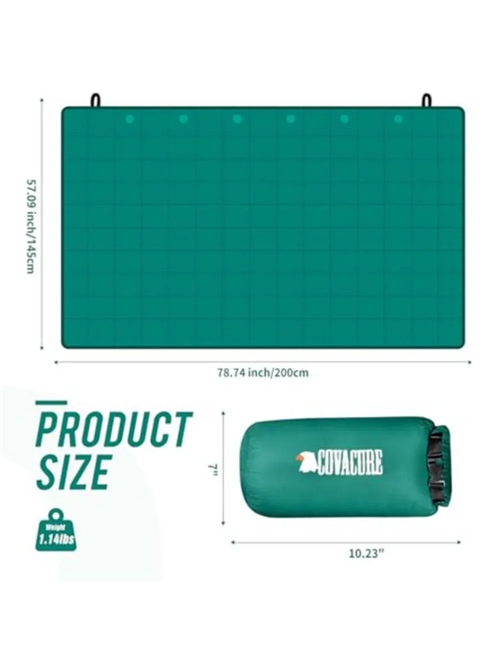 Waterproof Camping Blanket Packable Warm Puffy Quilt Outdoor Hiking Travel Beach